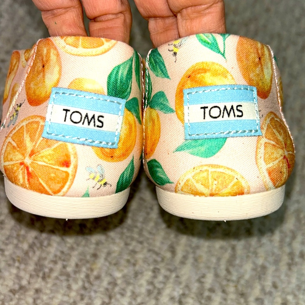 NWT Toms Alpargata Oranges Espadrille Sunkissed Oranges & Bees Size 7.5 - Picture 10 of 10